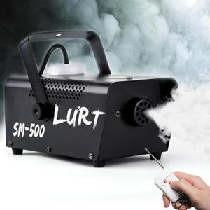 Fog Machine LURT 500W Mini Smoke machine with Wireless Remote Control and Auto Mode Portable for Parties,Outdoor,Halloween,Wedding,Stage,Effect,indoor,Disco and Disinfection 2000CFM,Fuse Protection