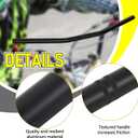 1 Pcs 7/8" 22mm Dirt Bike Handlebars Atv Motorcycle Handlebars for Motocross Atv Dirt Bike, Black (Flat Drag Bar)
