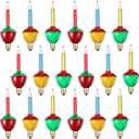 Sumind 18 Pack Christmas Bubble Light Bulbs, Replacement Multi Color Bubble Fluid Light 5W Bulbs for C7/ E12 Candelabra Base, Traditional Vintage Christmas Lights Replacement Set for Xmas, Holidays