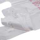 TashiBox 1000 Ct plastic bags/Shopping Bags/Thank You Bags/Reusable and Disposable Grocery Bags - Measures 11.5" X 6.25" X 21", 15mic, 0.6 Mil