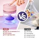 Electric Makeup Brush Cleaner Dryer Machine with cleaner solution UV-C Light, USB Charging Automatic Cosmetics Brushes Cleaning Drying Machine for Almost All Size Make up Brushes