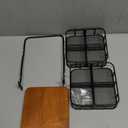 Rotating Tea Bag Organizer – 2 Tier 8 Basket 360° Spinning Teabag Holder Organizer, Acacia Wood Iron Countertop Tea Accessories Rack Holds 100+ Tea Bags, Decorative Kitchen, Coffee Bar Organizer Gift