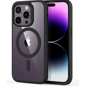 ESR Classic Hybrid Magnetic Case with HaloLock, Compatible with MagSafe Wireless Charging for iPhone 14 Pro Max Case, Shockproof Military Standard Protection, Scratch-Resistant Back, Clear Black
