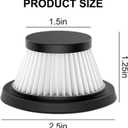 10 Pack Vacuum Filters, Washable and Reusable Filters, Replace Part #17964