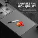 Acrylic Cutting Board for Kitchen Counter 24" x 18", Upgraded Thicker Clear Cutting Board for Countertop with Lip Nonslip Chopping Board for Kitchen Countertop Protection