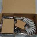 CECEFIN Kitchen Sink Sprayer Hose Attachment for Faucet, Kitchen Faucet Head Replacement w/ 79" Recoil Hose and Holder, Pressurized Water Saving Aerator & Diverter Valve, Faucet Sprayer Attachment Set (F- Grey- ON/OFF Pause Sprayer)