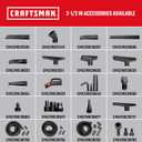 CRAFTSMAN CMXZVBE38759 2-1/2 in. x 20 ft. POS-I-LOCK Wet Dry Vac Hose Attachment Kit, Industrial-Grade Shop Vacuum Replacement Hose, Fits Most Wet/Dry Vacuums with a 2-1/2 in. Diameter