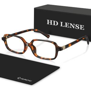 Reading Glasses for Women Men,Stylish Small Square Blue Light Blocking Readers for Women Men,Cheaters(Yellow Floral,2.0X)