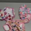 wegreeco Washable Female Dog Diapers Highly Absorbent Reusable Diapers for Dog in Heat Period, 3 Pack (Ink Painting, Large) (Large (15"-17" Waist))