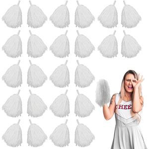 Lovecheer 24PCS Pom Poms Cheerleading Plastic Cheerleader Pom Poms with Handle Cheering for Sports Spirited Dance Party Performance