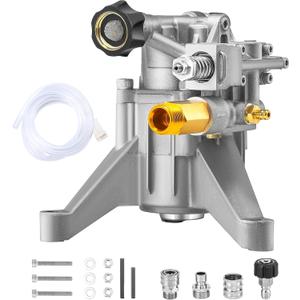 M MINGLE 7/8" Shaft Vertical Pressure Washer Pump - 3000 PSI Power Washer Pump - Compatible with Troybilt, Craftsman, Ryobi, Honda, etc Multiple Brands - Rear Inlet/Outlet