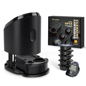 Yinke Reusable Cleaning Cartridge with 6 Pack Refill Cleaning Concentrate Capsules for Braun Clean & CCR, Replacement Shaver Cleaner Solution for Clean&Charge Cleaning System, (6+1 Set)