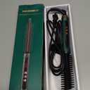BANGMENG 3/4 Inch Barrel Thermal Round Brush, Volume Heat Styling Brush for Men and Women Medium Thin Curly Straight Hair, Heated Curling Iron,12 Temperature Setting (1.35 Inch with Bristles)