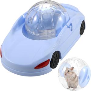 3-in-1 Hamster Ball 4.8 Inch Detachable Hamster Wheel Racing Car Toy