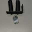 Sdstone Slide Gate Guide Roller 6" Black with L Rear Post Bracket,Universal Adjustable Sliding Gate Rollers,Heavy Duty Sliding gate kit for Sliding Gates and Rolling Doors