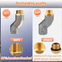 (1" NPT, 2PCS) Fuel Hose Swivel 360 Rotating Connector for Fuel Transfer Pump Fuel Nozzle Multi Plane Fuel Plane Swivel