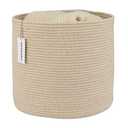 XUANGUO Cotton Rope Basket For Girls Boys Kids 16”X14” Baby Laundry Basket Nursery Bin Round Woven Baskets Organizer For Storage Toys Blankets Shoes Clothes oatmeal