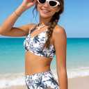 GRACE KARIN Girls Swimwear Bikini Swimsuit for Teens Bathing Suit Adjustable Shoulder Straps with Chest Pad Size 12-14