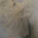 Huralona Women Long Puff Gloves Opera Velvet/Satin/Tulle Gloves Elbow Oversized Satin Ruffled Banquet Wedding Dance Party (Standard, Champagne)