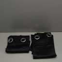 Black Short Bedroom Blackout Curtains for Living Room Bathroom Window Curtains 2 Panel Sets Thermal Insulated Door Curtain 34x36 Inch Grommet Curtains