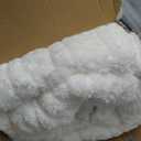 Bedsure Electric Blanket Twin - Thick Striped Flannel Electric Blanket, Heating with 10 Time Settings, 6 Heat Settings, and 8-Hour Timer Auto Shut Off, Gift for Grandma (62x84 inches, White)