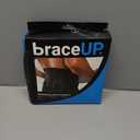 BraceUP Back Brace for Men and Women Lower Back - Breathable Waist Lumbar Support Belt for Sciatica, Herniated Disc, Scoliosis Back Pain Relief, with Dual Adjustable Straps (L/XL 35-43 In)