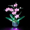 LED Lights Compatible with Lego Botanicals Orchid 10311 Building Blocks - Not Included The Model- Decorations for Table, Desk, Office