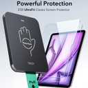 ESR 2 Pack Screen Protector for iPad Air 13 Inch M4/M3/M2 2026/2025/2024 (8th/7th/6th Gen), 9H Tempered Glass Film with UltraFit Tray, Apple Pencil Support, Scratch Resistant, HD Clarity, Bubble Free