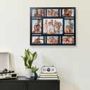 9-Opening Collage Picture Frame Wall Decor Black Multi Photo Frame for 5x7, 8x10 & 4x6 Photos Multiple Size Photo Display, Wall Mountable Vertically or Horizontally
