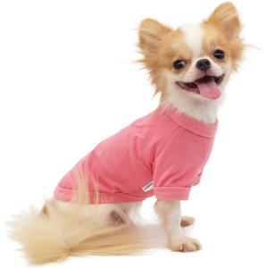 LOPHIPETS 100% Cotton Dog Tee Shirt for Small Dogs Chihuahua Puppy Clothes-Pink/M (Medium for 4.5-6.5 lbs)