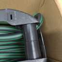 1/2" x 50FT Retractable Garden Hose ReelWith 10 Patterns Spray NozzlePortable Heavy Duty Garden Hose Holder for Garden WateringCar & Patio WashingPet CleaningGreen