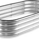 JERIA Raised Garden Bed,Galvanized Raised 421ft Planter Boxes Outdoor with Easy Assembly, Large Garden Bed for Vegetables, Fruits, Flowers