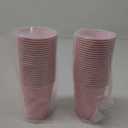 50 Pack Pink Disposable Plastic Cups 12 Ounce Drinking Party Cups Bulk Party Cups for Wedding Birthday Graduation Christmas Parties, Picnics Events