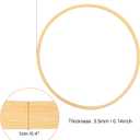 PATIKIL 4.7 Inch Wooden Bamboo Floral Hoop, 12Pack Craft Rings for DIY Wedding Wreath Decor, Dream Catcher and Hanging Crafts