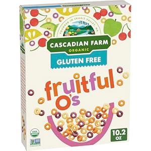 Amazon.com: Cascadian Farm Organic Fruitful O's Cereal, Gluten Free, Made with Whole Grain, 10.2 oz