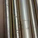 Tension Curtain Rod 41-126 Inch(4-10Ft),1.26'' Diameter,Long Heavy Duty Adjustable No Drill Shower Curtain Rod for Windows, Balcony, Room Divider Gold