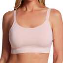 Bali Women's Modern Seamless Bralette, Pullover Wireless Bralette with Adjustable Straps Small