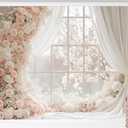 Kate Floral Photography Backdrops Mother's Day Photo Background Window White Backdrop, 7x5ft