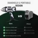 Welding Machine Handheld, Portable Welder Machine 110V 250A with Toolbox,10 PCS Rods Stick Welder for 1/16"-1/8" Rod, IGBT Inverter LCD Digital Display Hand Held Welder with Arc Force Anti-stick