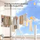 Foldable Tripod Clothes Drying Rack, Portable Laundry Rack for Travel, Large