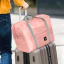 Large Travel Duffle Bag - Waterproof Sports Duffel Bag with Multiple Compartments, Fitness Travel Bag, Workout Tote for Gym (Pink)