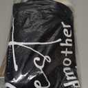 Domensi 4 Pack Valentines Godmother Proposal Gifts Set Included 20oz Stainless Steel Tumbler Cup with Straw and Lid Best Godmother Ever Gift Tote Bag Makeup Bag Scented Candle Mother Favors (Black) (Blue)