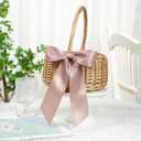 Dusty Rose Ribbon Double Face Satin Ribbon 2 Inch Thick Dusky Pink Ribbon for Wedding Bridal Bouquet Crafts- 25Yards