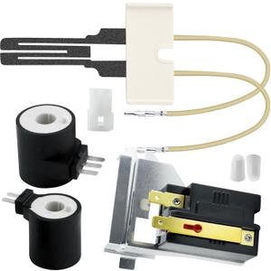 Upgraded Gas Dryer Repair Kit with 279311 Flat Igniter for Ken-more Whirl-pool May-tag Gas Dryer, with-279834 Gas Valve Coil -338906 Dryer Flame Sensor- Rapid Heating High Success Rate by TOMOON