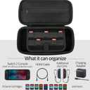 Carrying Case and Dockable Case for Nintendo Switch 2,8 in1 Accessories for Switch 2,Tempered Glass,Game Card Case and Silicone Covers