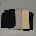 FINETOO Women Underwear High Waisted Thongs Tummy Control Seamless Thongs Shapewear No Show Panties 4 Pack S-3XL