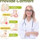 Bukihome Heel Cushion Pads - 4 Pairs Memory Foam Heel Lift for Achilles Tendonitis, Heel Wedge Inserts for Plantar Fasciitis, Sore Heel, Bone Spur, 1/2'' Shoe Lift Inserts for Women & Men
