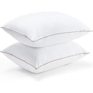Ultra Soft Pillow Set of 3 Standard Pillows Extra Fluffy Microfiber Filled Pillows for Comfortable Sleep, Pillow for Sofa, Bed & Chair (Queen Size, 17inch*27inch, White) -3 Piece