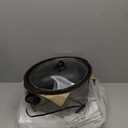 Crock-Pot Large 8-Quart Programmable Slow Cooker with Auto Warm Setting Black Stainless Steel