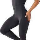 LOVESOFT Women's Sleevesless Bodysuit Dance Unitard, Backless Bodycon Rompers Jumpsuits for Workout Yoga (Black)